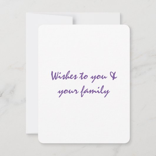 Einfache minimale Hinzufügen Ihres Textes st. patr Mitteilungskarte (Rückseite)