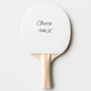 Einfache minimale Hinzufügen Name Prost Paar Name  Tischtennis Schläger