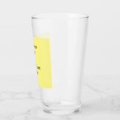 einfache minimale Hinzufügen von Logo-Text Details Glas (Links)