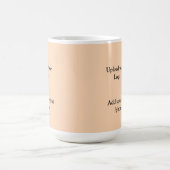 einfache minimale Hinzufügen von Logo-Text Details Kaffeetasse (Mittel)