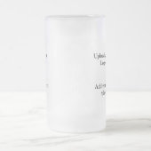 einfache minimale Hinzufügen von Logo-Text Details Mattglas Bierglas (Mittel)