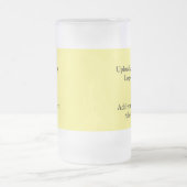 einfache minimale Hinzufügen von Logo-Text Details Mattglas Bierglas (Mittel)