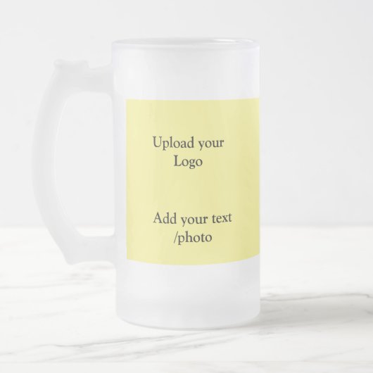 einfache minimale Hinzufügen von Logo-Text Details Mattglas Bierglas (Links)