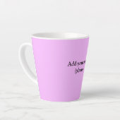 einfache minimale Hinzufügen von Logo-Text Details Milchtasse (Linke Ecke)