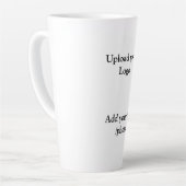 einfache minimale Hinzufügen von Logo-Text Details Milchtasse (Linke Ecke)