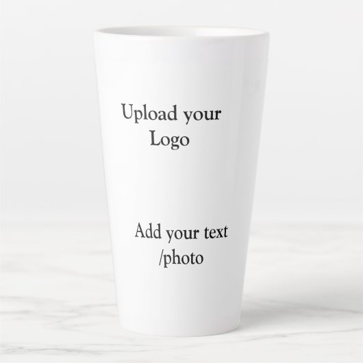 einfache minimale Hinzufügen von Logo-Text Details Milchtasse (Vorderseite)