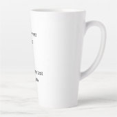 einfache minimale Hinzufügen von Logo-Text Details Milchtasse (Rechts)