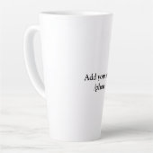 einfache minimale Hinzufügen von Logo-Text Details Milchtasse (Linke Ecke)