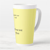 einfache minimale Hinzufügen von Logo-Text Details Milchtasse (Rechte Ecke)