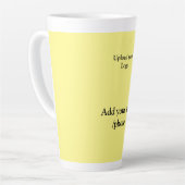 einfache minimale Hinzufügen von Logo-Text Details Milchtasse (Linke Ecke)