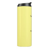 einfache minimale Hinzufügen von Logo-Text Details Thermosbecher (Nach links gedreht)