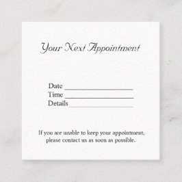 Einfache minimale Hinzufügen von Namensfotos Terminkarte