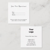 Einfache minimale Hinzufügen von Namensfotos Terminkarte (Vorne/Hinten)