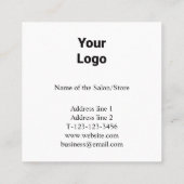 Einfache minimale Hinzufügen von Namensfotos Terminkarte (Rückseite)