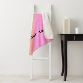 Einfache minimale Hinzufügung des Text-Monogramm-F Sherpadecke (Beispiel)