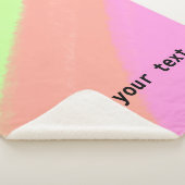 Einfache minimale Hinzufügung des Text-Monogramm-F Sherpadecke (3/4)