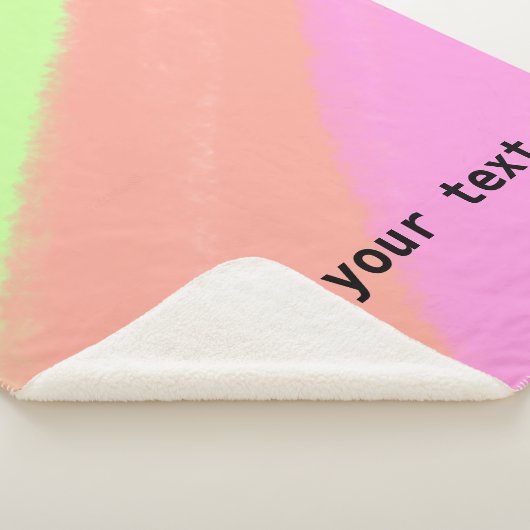 Einfache minimale Hinzufügung des Text-Monogramm-F Sherpadecke (3/4)