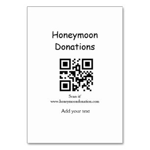Einfache minimale Hochzeitsgeschenke QR-Code für F Tischnummer