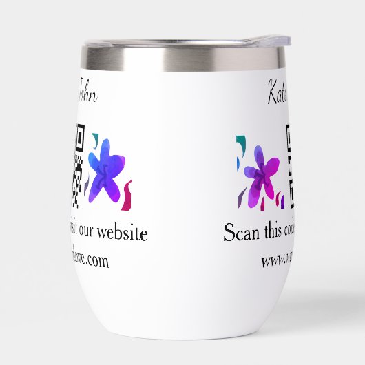 Einfache minimale Hochzeitswebsite Q R Code hinzuf (Links)