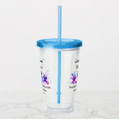 Einfache minimale Hochzeitswebsite Q R Code hinzuf Acryltrinkbecher (Rechts)