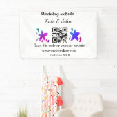 Einfache minimale Hochzeitswebsite Q R Code hinzuf Banner (Insitu)