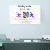 Einfache minimale Hochzeitswebsite Q R Code hinzuf Banner (Messeveranstaltung)