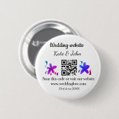 Einfache minimale Hochzeitswebsite Q R Code hinzuf Button (Vorne & Hinten)