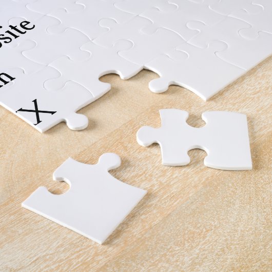 Einfache minimale Hochzeitswebsite Q R Code hinzuf Puzzle (Seite)