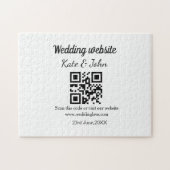 Einfache minimale Hochzeitswebsite Q R Code hinzuf Puzzle (Horizontal)