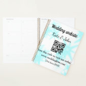 Einfache minimale Hochzeitswebsite QR-Code Name y Planer (Anzeige)