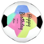 einfache minimale Kalligrafie glücklicher Geburtst Fußball (Gedreht)