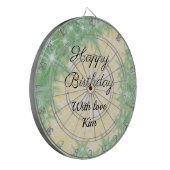 einfache minimale Kalligraphie Dartscheibe (Vorderseite Links)