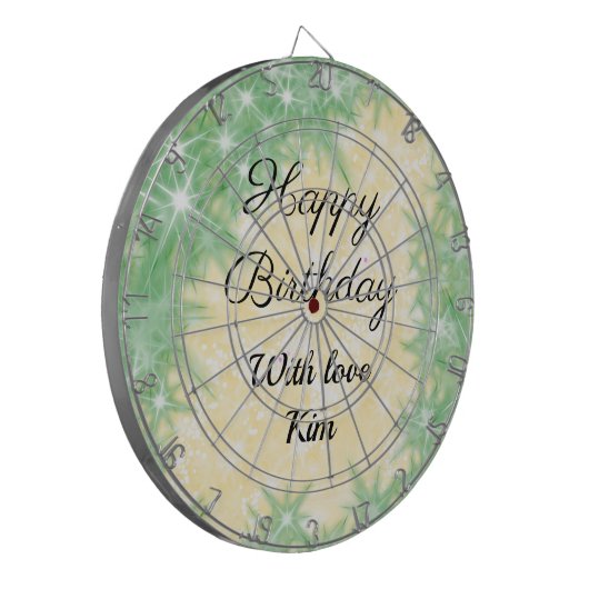 einfache minimale Kalligraphie Dartscheibe (Vorderseite Links)