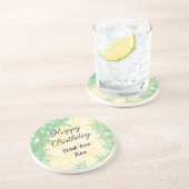 einfache minimale Kalligraphie Getränkeuntersetzer (Seite)