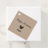 einfache minimale klassische Happy-Geburtstagsgesc Geschenkanhänger (Beispiel)