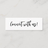 Einfache minimale Kontaktaufnahme mit unserer Eins Mini Visitenkarte (Vorderseite)