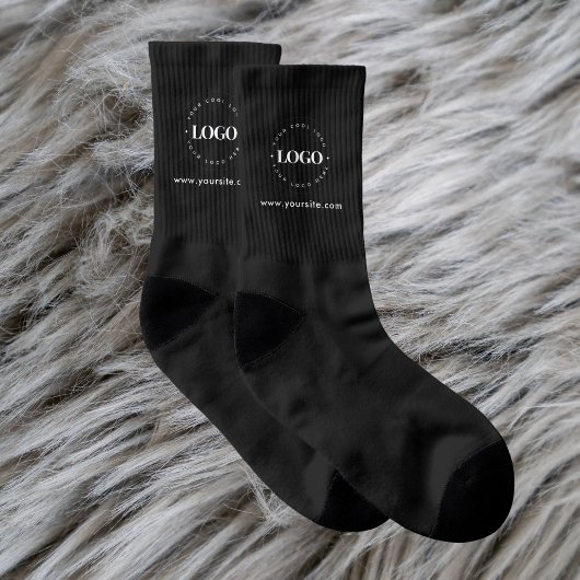 Einfache minimale kundenspezifische Logo- und Text Socken