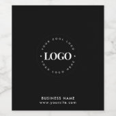 Einfache minimale kundenspezifische Logo- und Text Weinetikett (Einzelnes Label)