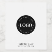 Einfache minimale kundenspezifische Logo- und Text Weinetikett (Einzelnes Label)
