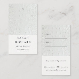 Einfache minimale Ledertextur Preis Name Visitenkarte