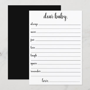 Einfache minimale Liebe Baby   Modern Keepake Card Einladung