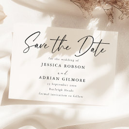 Einfache minimale moderne Hochzeit Save The Date