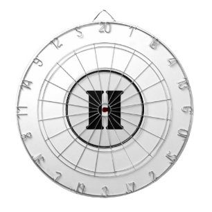EINFACHE MINIMALE MODERNE MONOGRAMM ELEGANTE STYLE DARTSCHEIBE