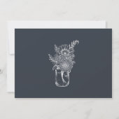 Einfache minimale moderne Skripteinladung Einladung (Rückseite)