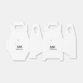 Einfache minimale Monogramm-Aufnahme für Textreise Geschenkschachtel (Ungefaltet)