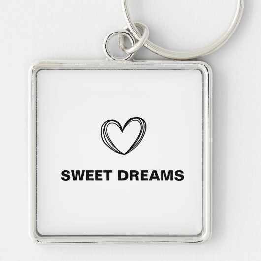 einfache minimale monogramm Kundenbezeichnung Schlüsselanhänger (Vorne)