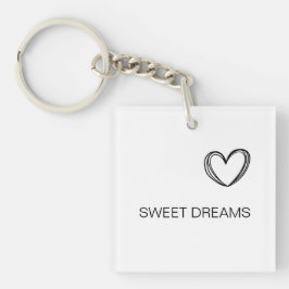 einfache minimale monogramm Kundenbezeichnung Schlüsselanhänger