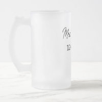 einfache minimale Monogramm MMs Mr. name date year