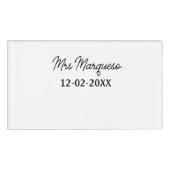 einfache minimale Monogramm MMs Mr. name date year Namenschild (Vorderseite)