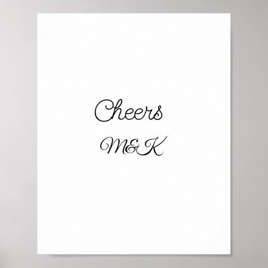 Einfache minimale Namensaufrufe Paar Namen benutze Poster (Vorne)